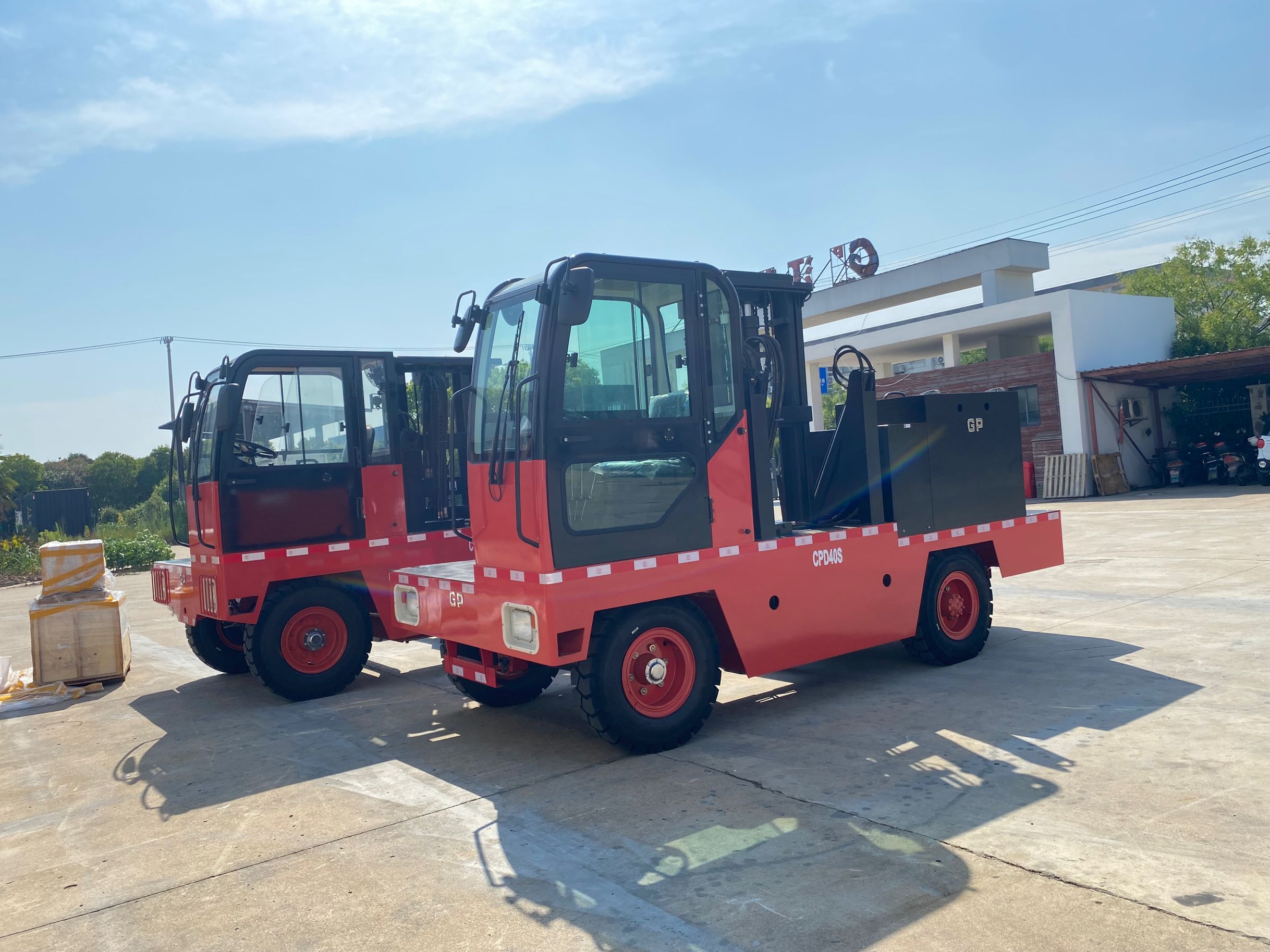 Carrello elevatore laterale elettrico da 5-7 tonnellate