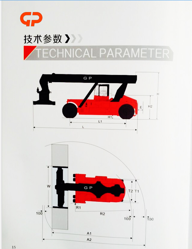 Impilatore per container per camion retrattili a batteria ZR45